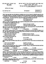Đề thi thử Tốt nghiệp THPT môn Giáo dục công dân - Mã đề 422 - Năm học 2020-2021 - Sở giáo dục và đào tạo Bắc Ninh (Có đáp án)